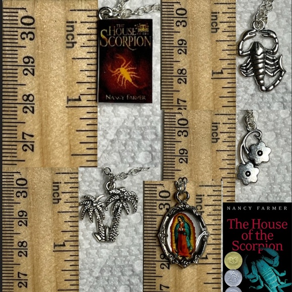 House of the Scorpion by Nancy Farmer Handmade Literature Necklace, Book Cover - Picture 14 of 16